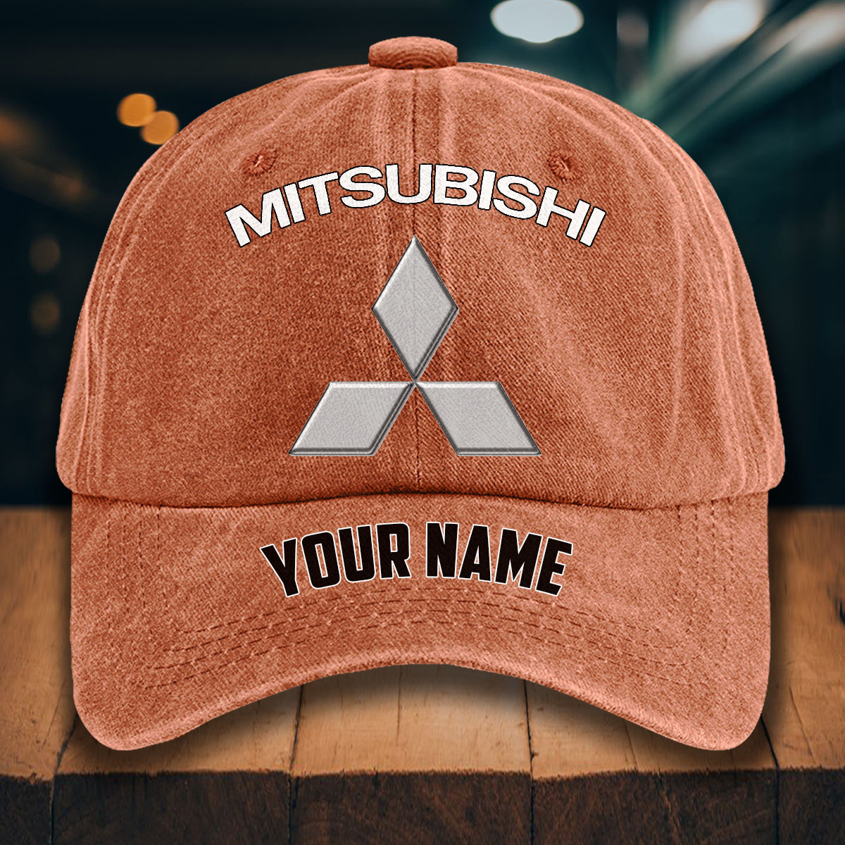 Mitsubishi Gewaschene Denim-Kappe – Bild 8