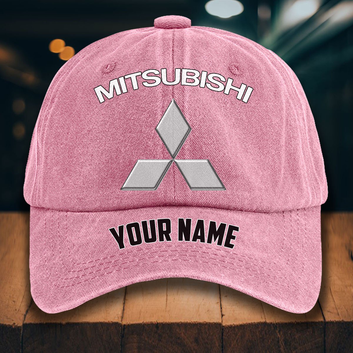 Mitsubishi Gewaschene Denim-Kappe – Bild 9