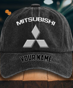 Mitsubishi Gewaschene Denim-Kappe