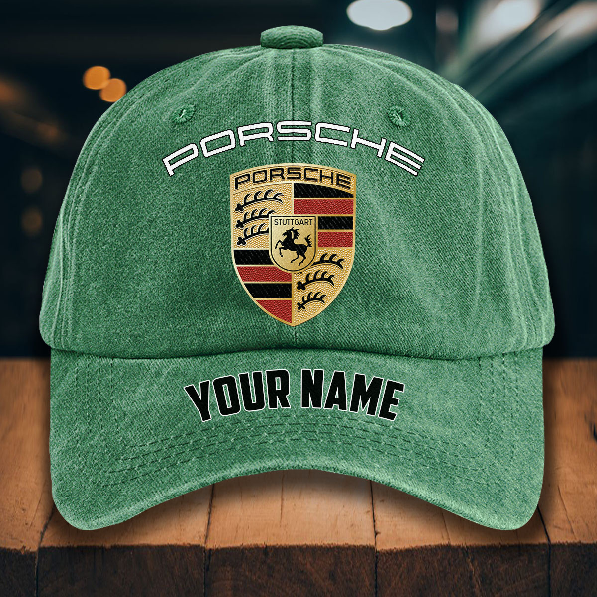 Porsche Gewaschene Denim-Kappe – Bild 3