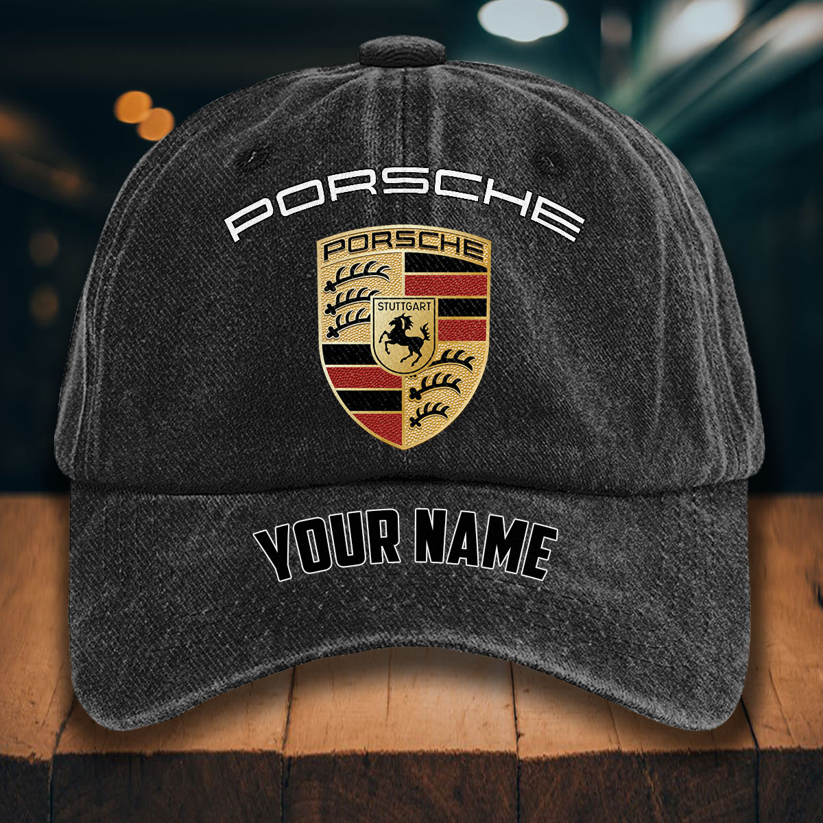 Porsche Gewaschene Denim-Kappe