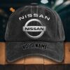 Nissan Gewaschene Denim-Kappe