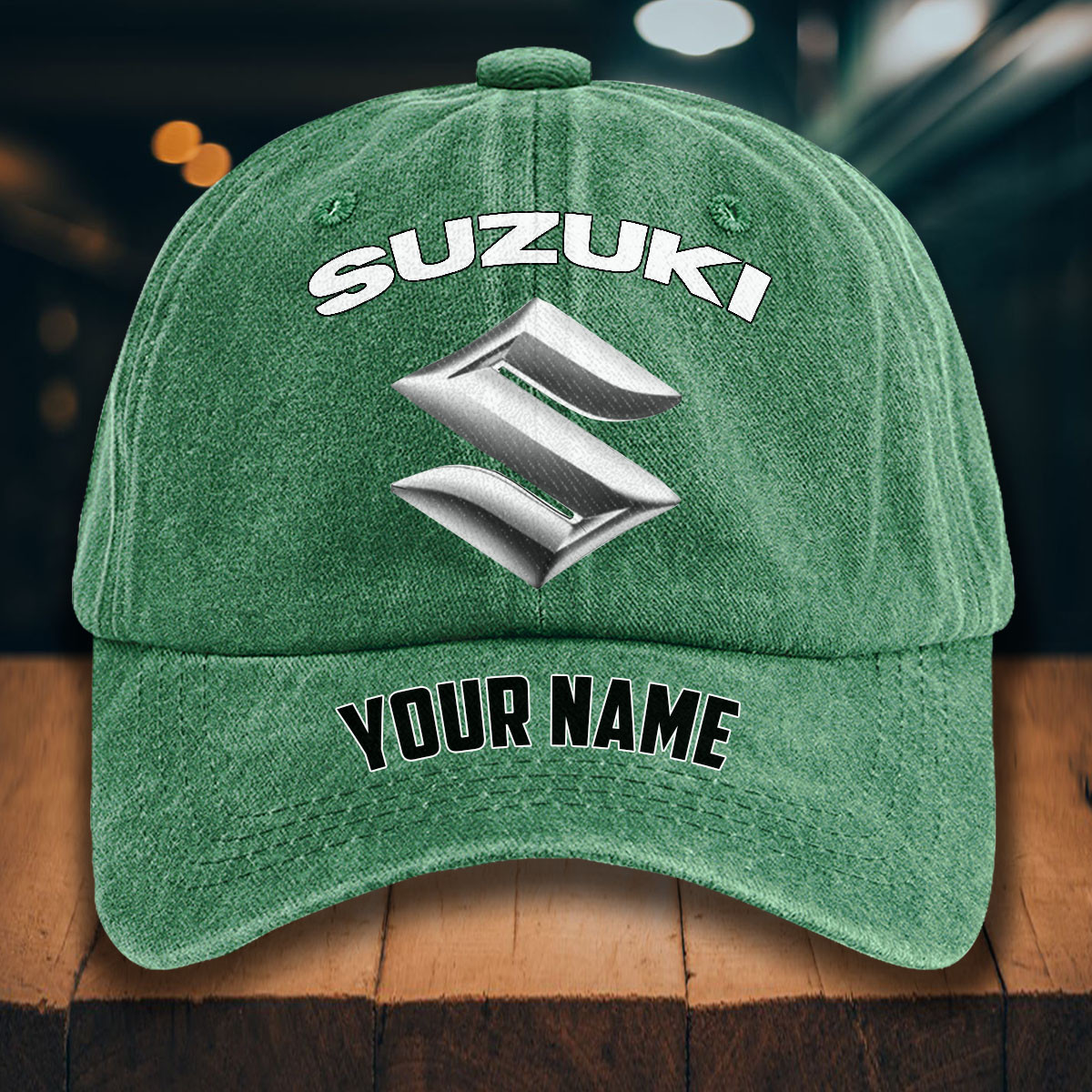 Suzuki Gewaschene Denim-Kappe – Bild 3