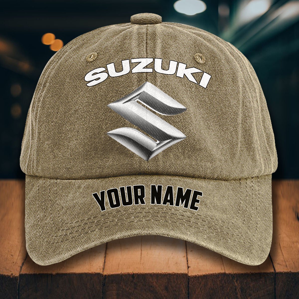 Suzuki Gewaschene Denim-Kappe – Bild 5