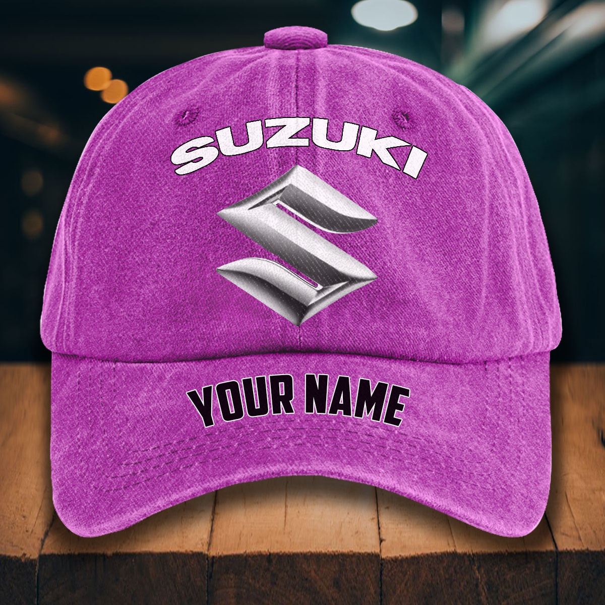 Suzuki Gewaschene Denim-Kappe – Bild 6