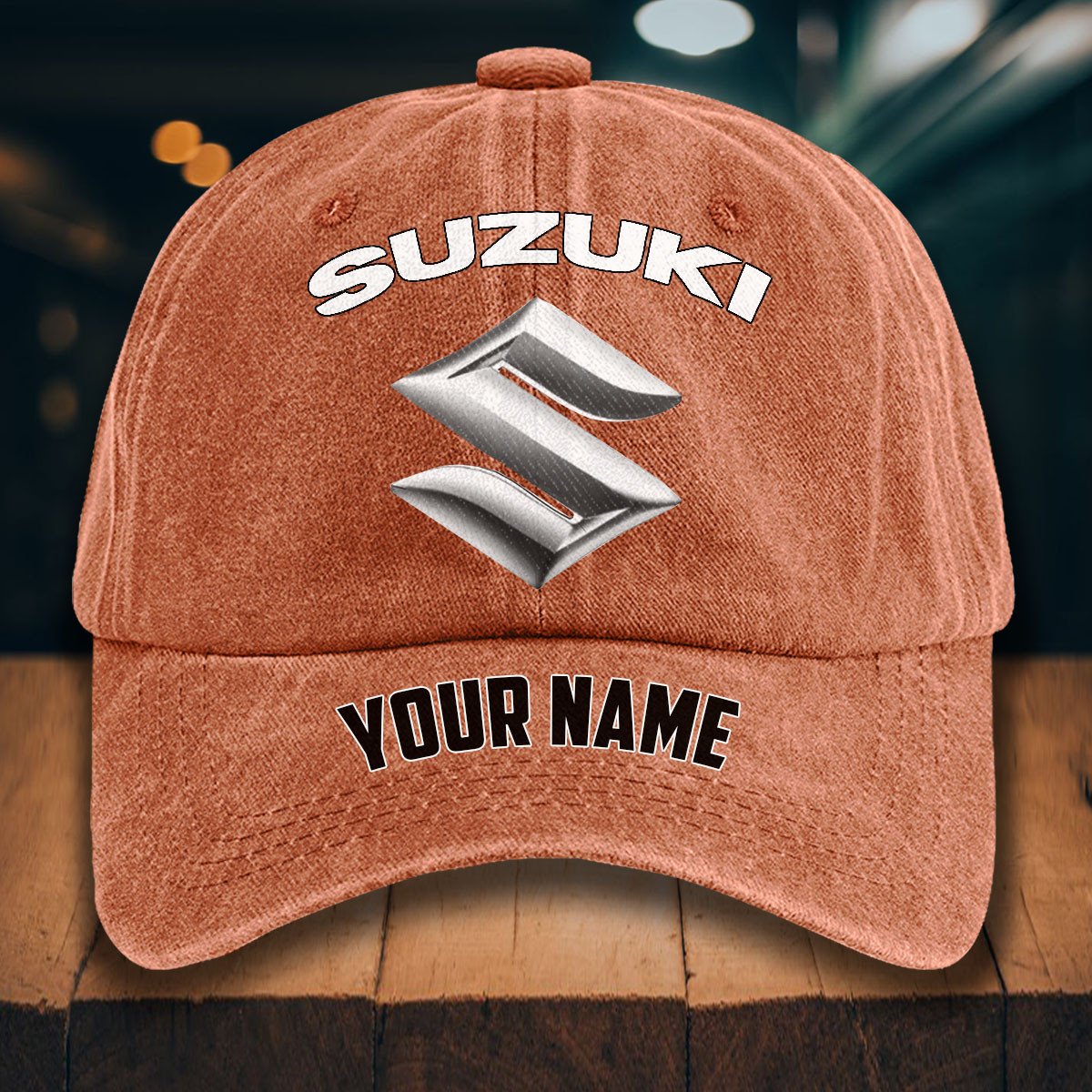 Suzuki Gewaschene Denim-Kappe – Bild 8