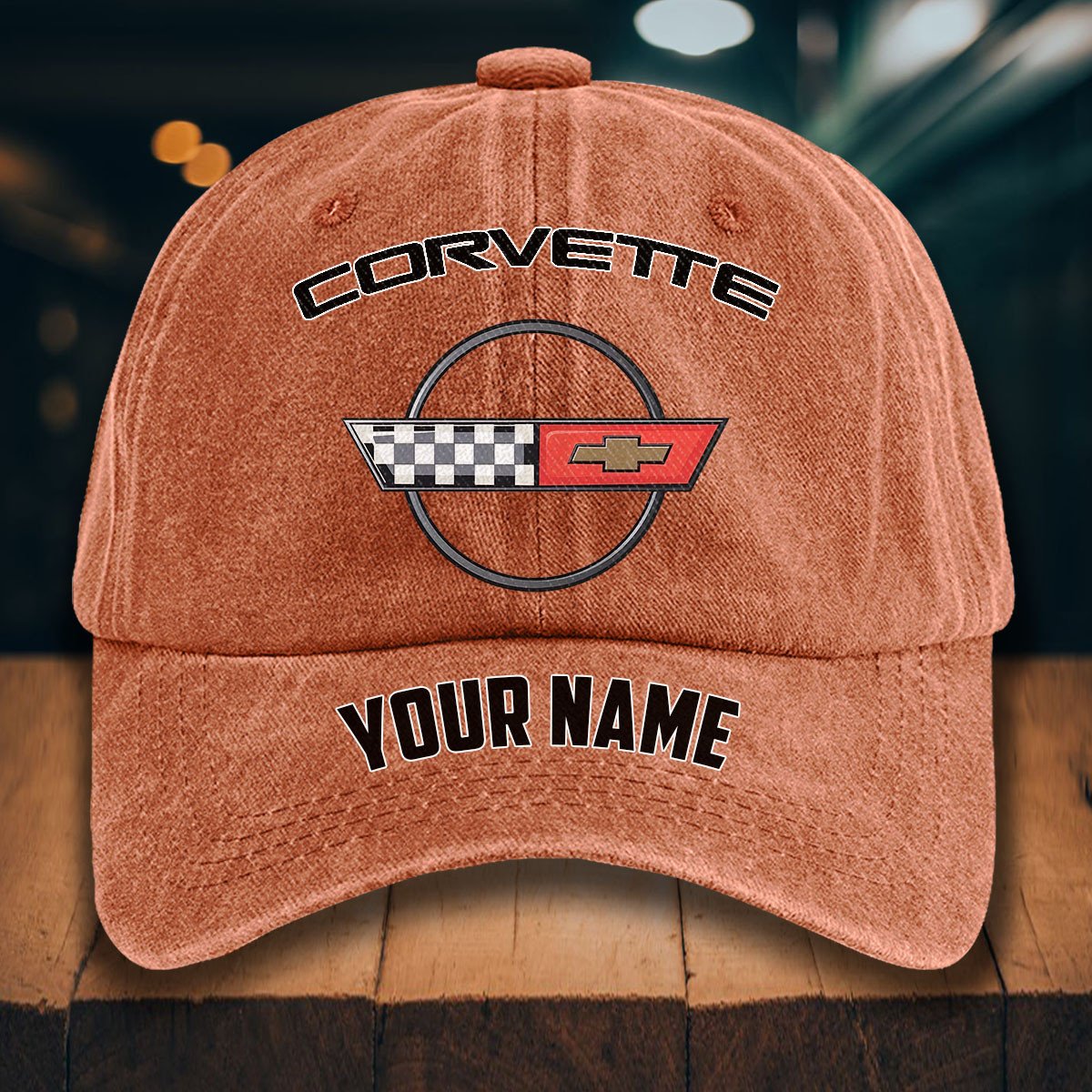 Corvette C4 Gewaschene Denim-Kappe – Bild 8