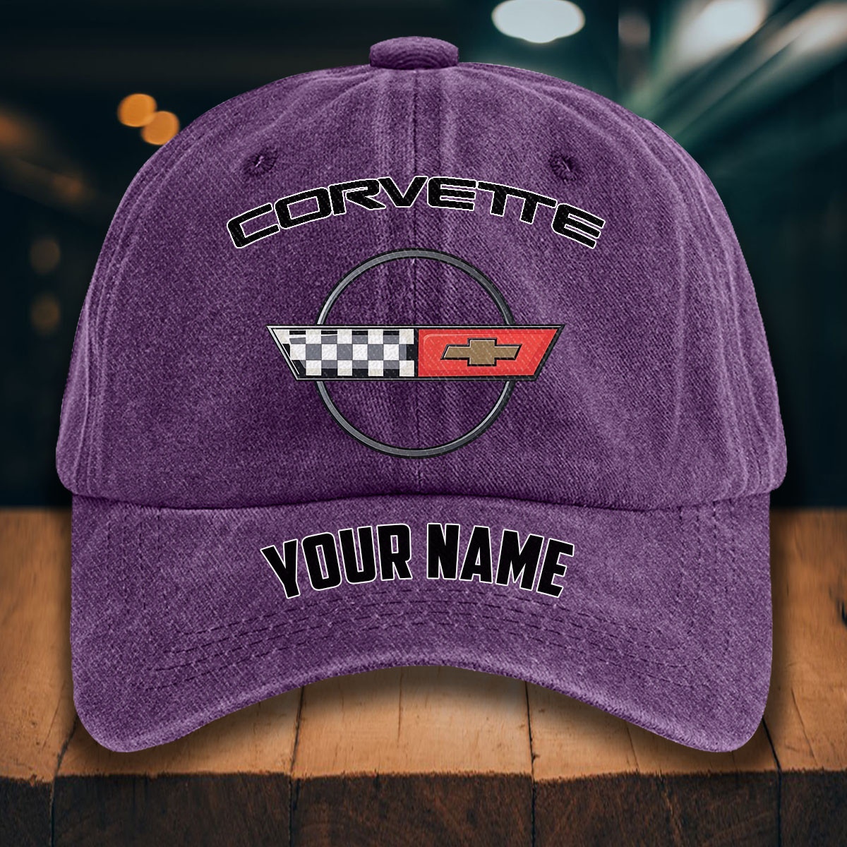 Corvette C4 Gewaschene Denim-Kappe – Bild 11