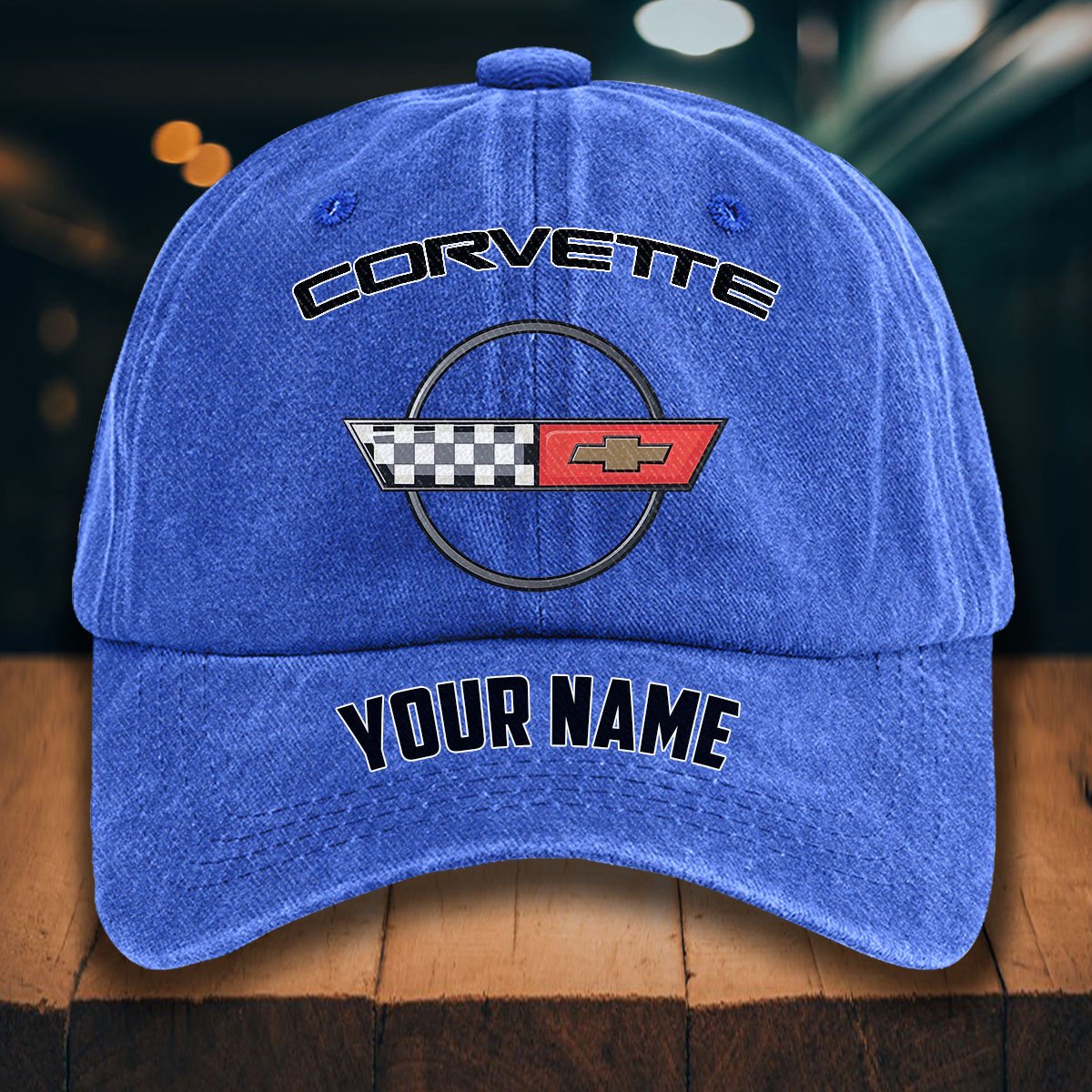 Corvette C4 Gewaschene Denim-Kappe – Bild 13