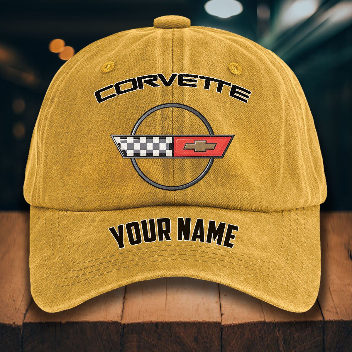 Corvette C4 Gewaschene Denim-Kappe – Bild 15