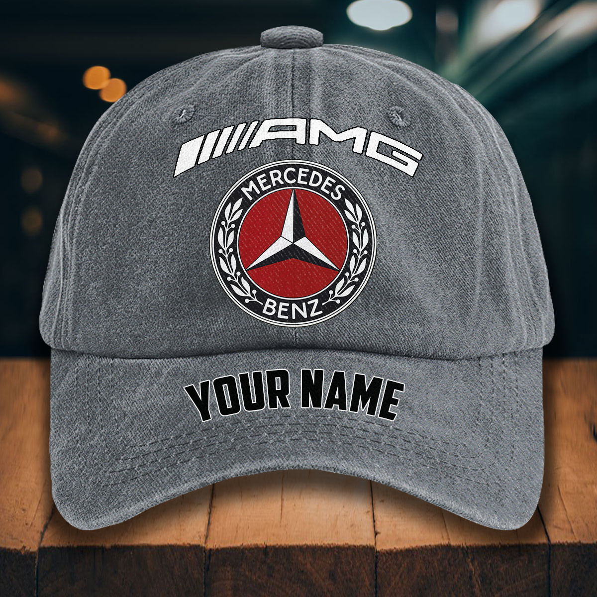 Mercedes-AMG Gewaschene Denim-Kappe – Bild 4