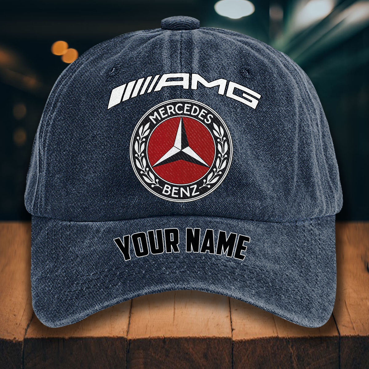 Mercedes-AMG Gewaschene Denim-Kappe – Bild 7