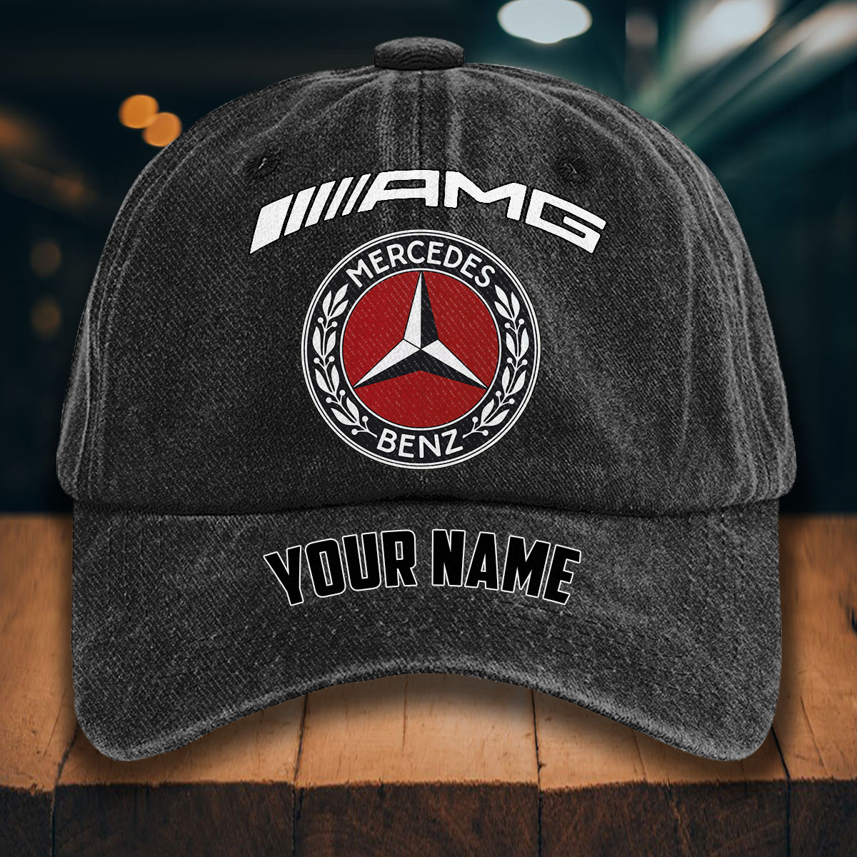 Mercedes-AMG Gewaschene Denim-Kappe