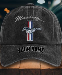 Ford Mustang Gewaschene Denim-Kappe