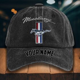 Ford Mustang Gewaschene Denim-Kappe