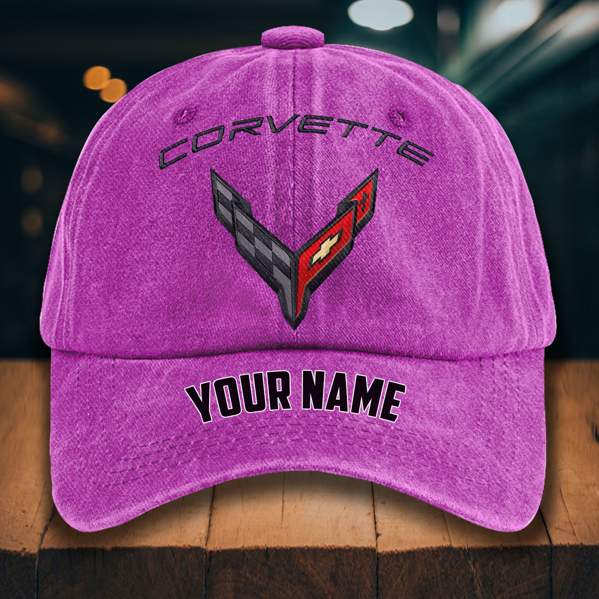 Chevrolet Corvette Gewaschene Denim-Kappe – Bild 6