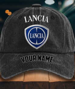 Lancia Gewaschene Denim-Kappe