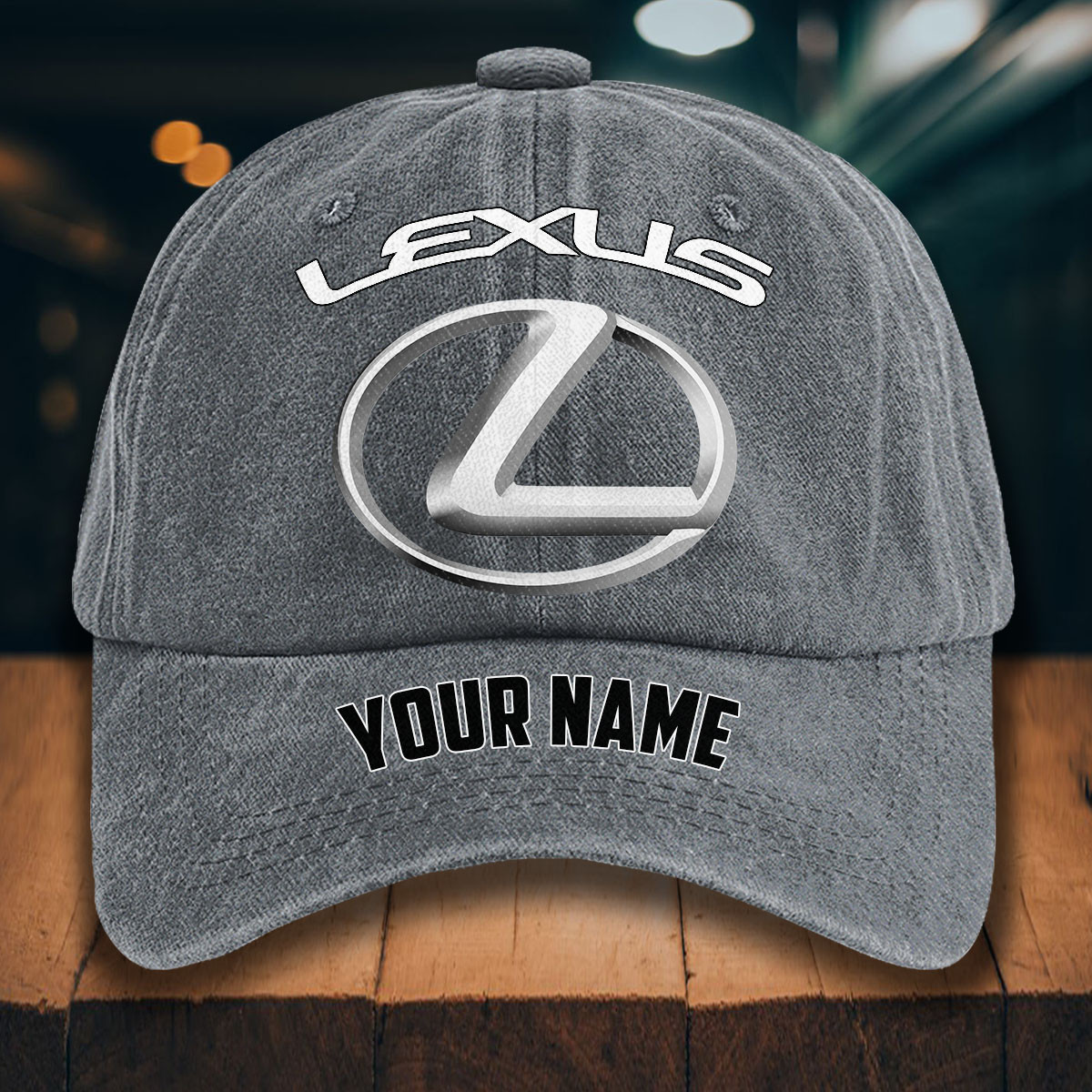 Lexus Gewaschene Denim-Kappe – Bild 4