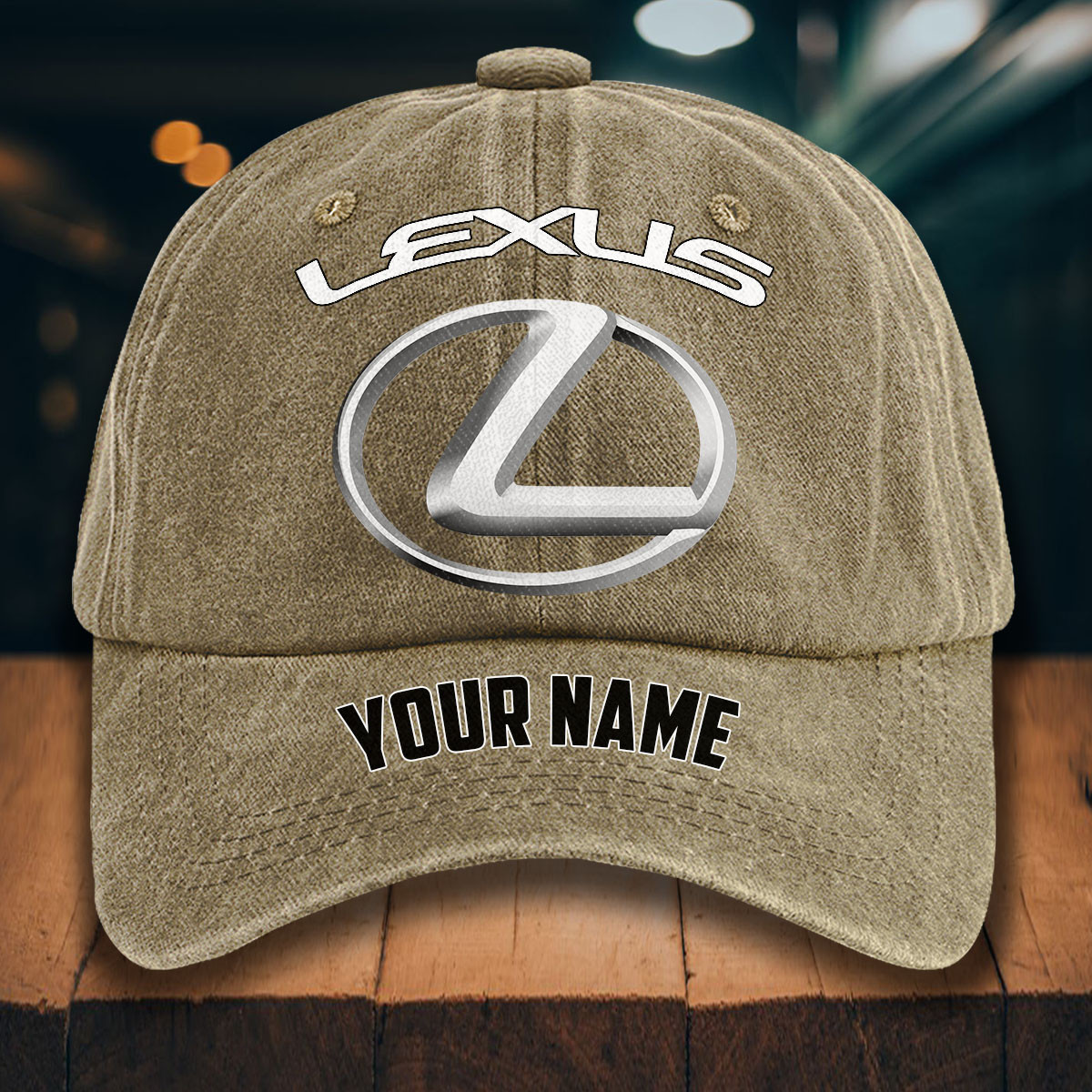 Lexus Gewaschene Denim-Kappe – Bild 5