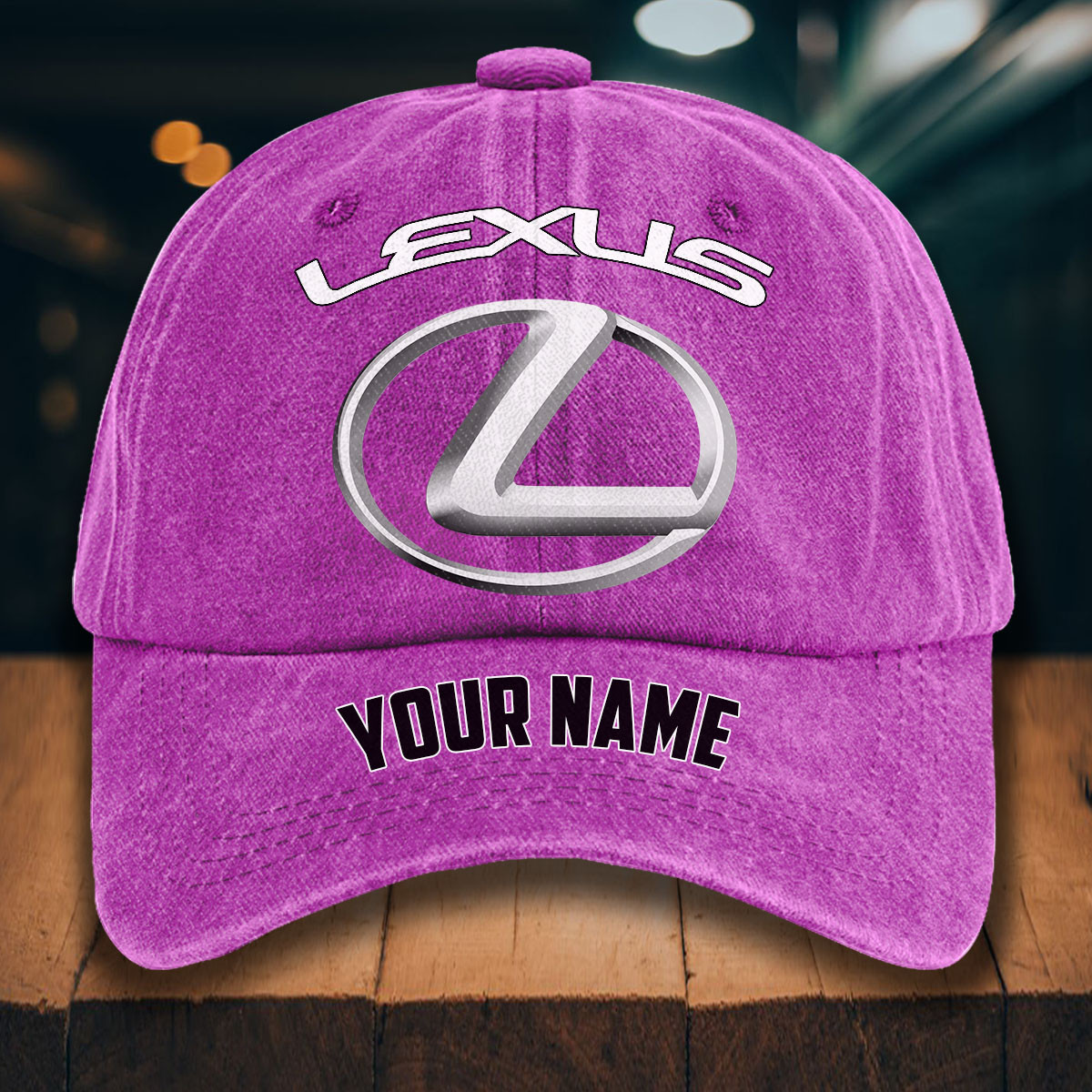 Lexus Gewaschene Denim-Kappe – Bild 6