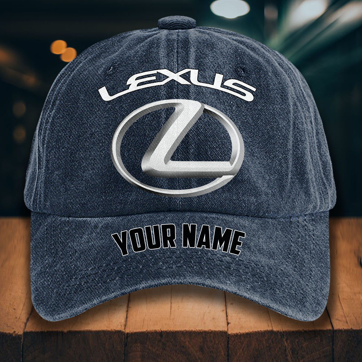 Lexus Gewaschene Denim-Kappe – Bild 7