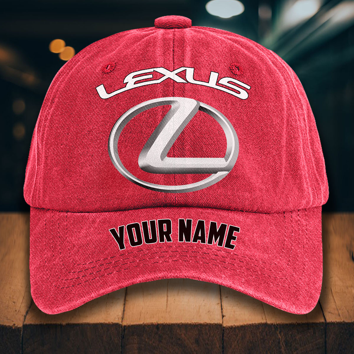 Lexus Gewaschene Denim-Kappe – Bild 12