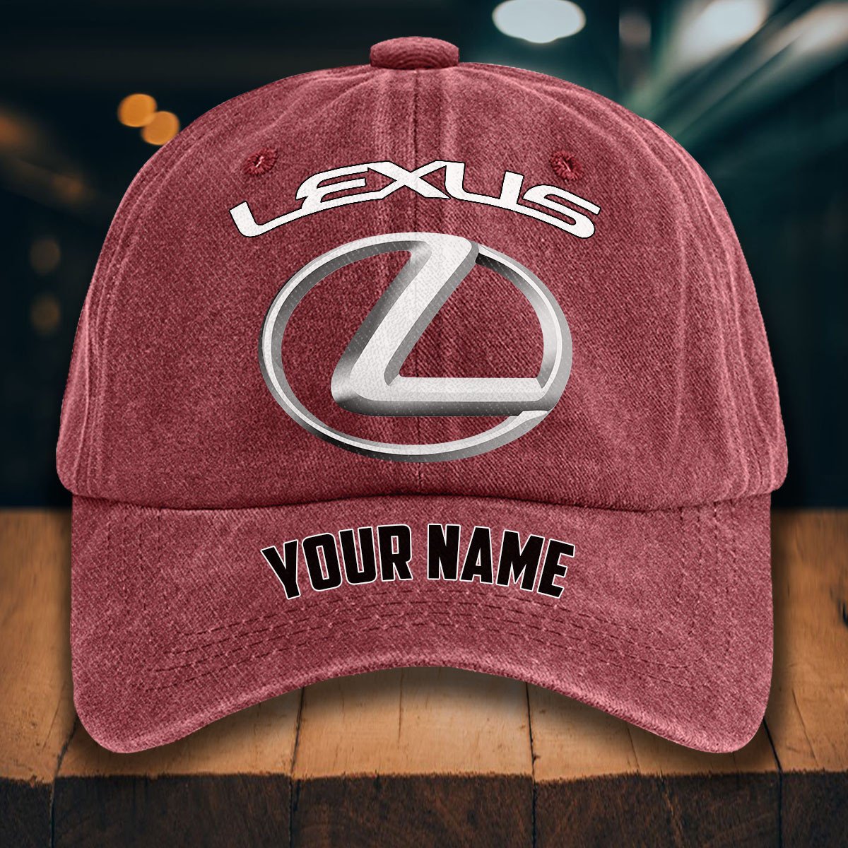 Lexus Gewaschene Denim-Kappe – Bild 14