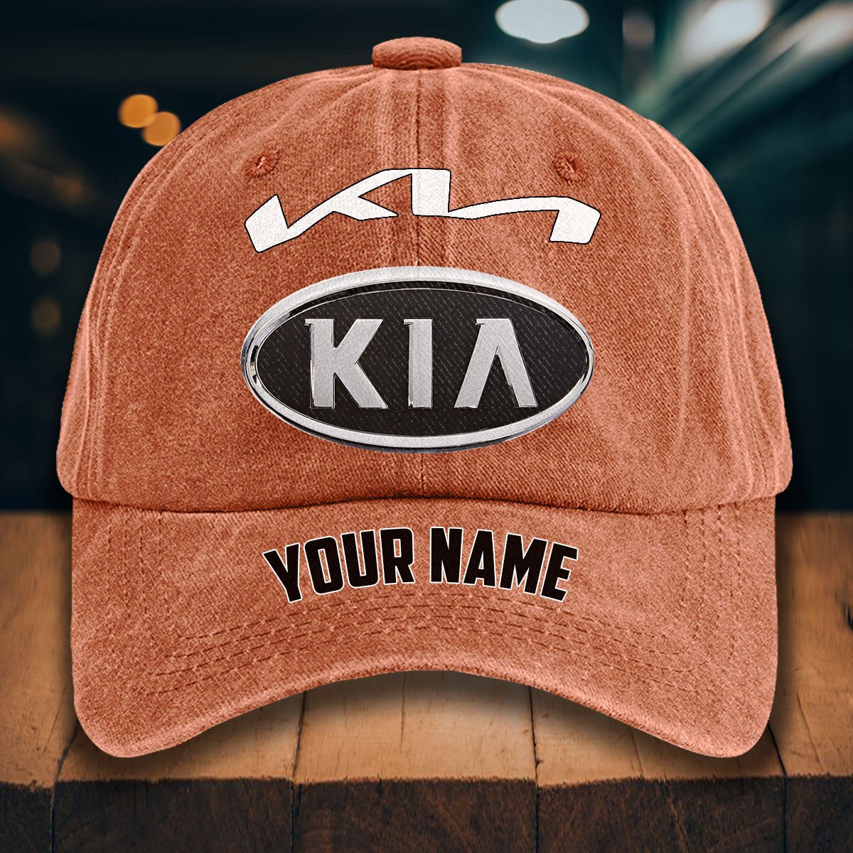 Kia Gewaschene Denim-Kappe – Bild 8