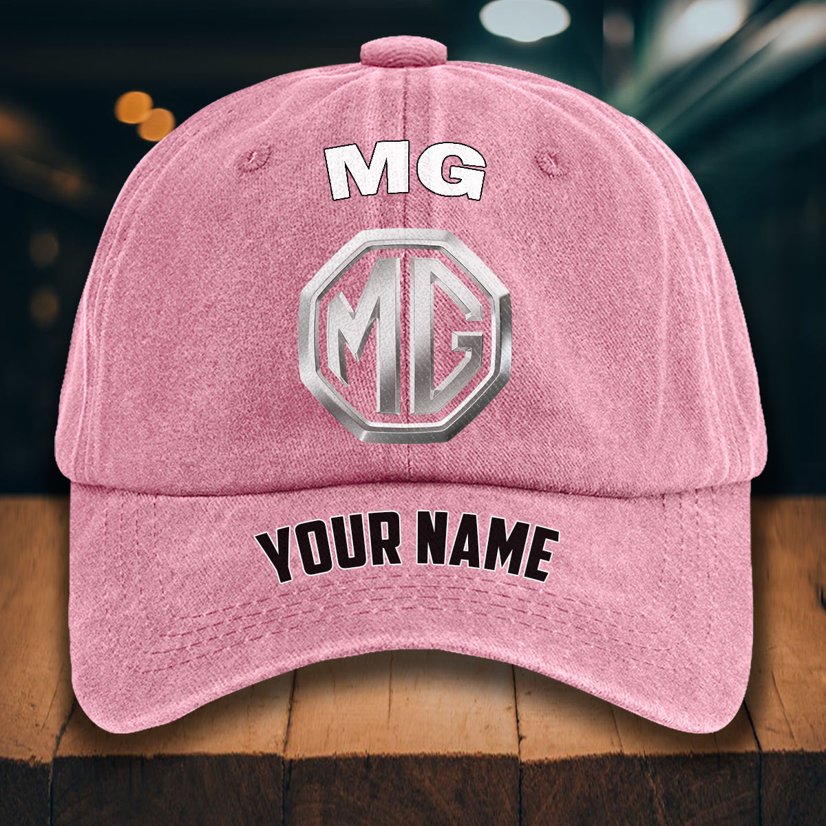 MG Car Gewaschene Denim-Kappe – Bild 9