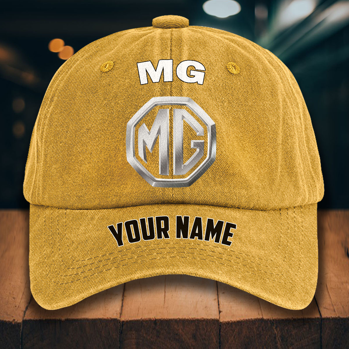 MG Car Gewaschene Denim-Kappe – Bild 15