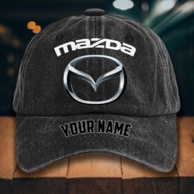 Mazda Gewaschene Denim-Kappe