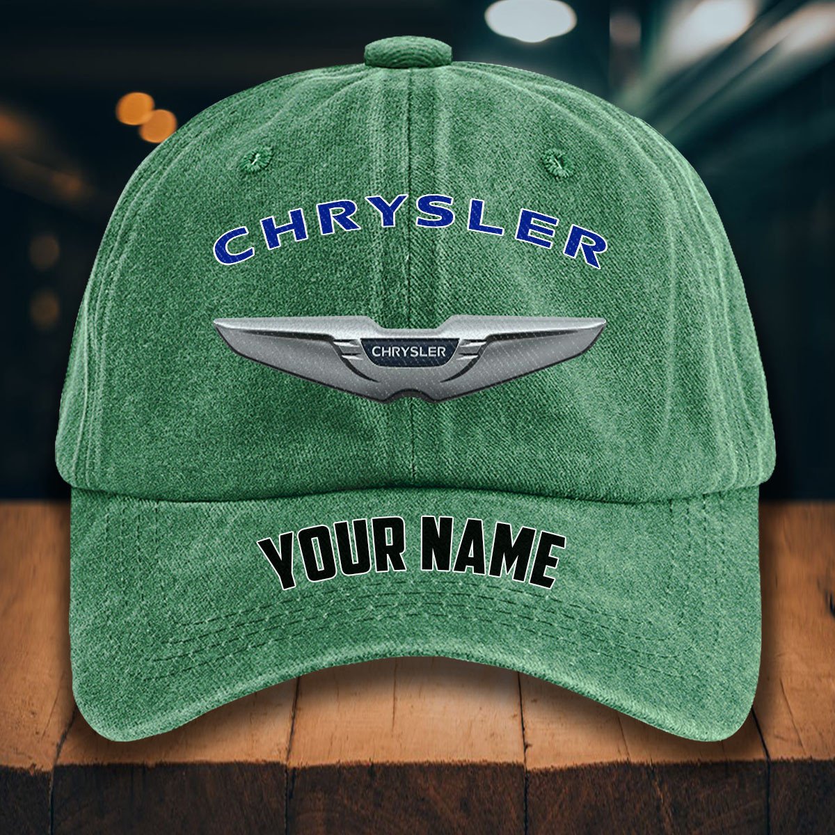 Chrysler Gewaschene Denim-Kappe – Bild 3