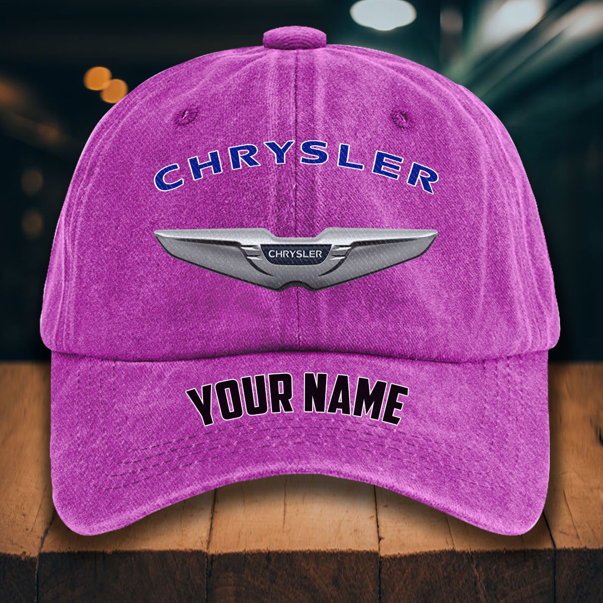 Chrysler Gewaschene Denim-Kappe – Bild 6
