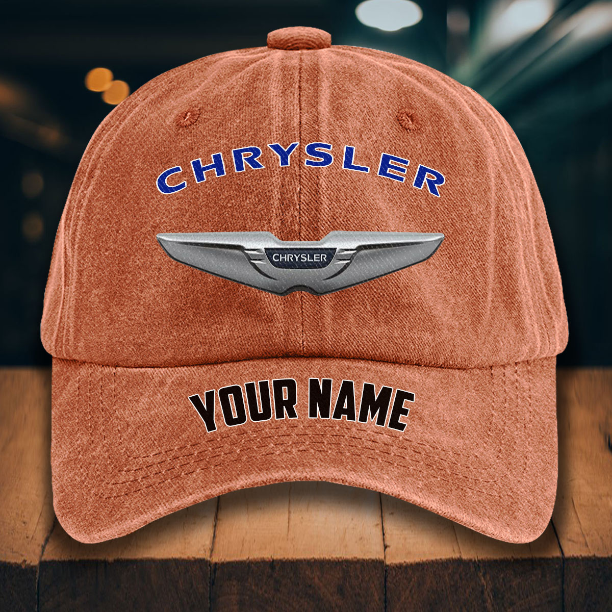 Chrysler Gewaschene Denim-Kappe – Bild 8