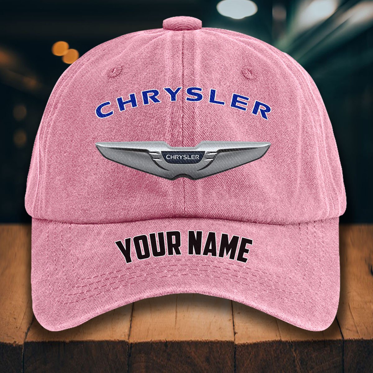 Chrysler Gewaschene Denim-Kappe – Bild 9
