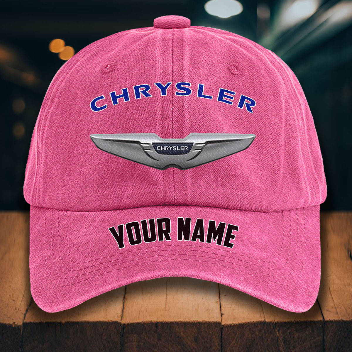 Chrysler Gewaschene Denim-Kappe – Bild 10