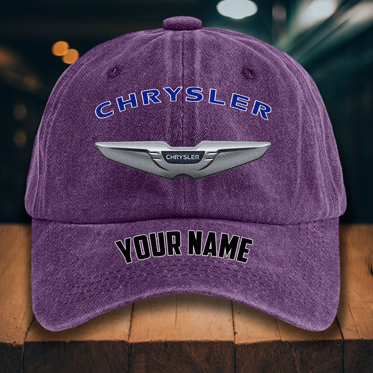 Chrysler Gewaschene Denim-Kappe – Bild 11