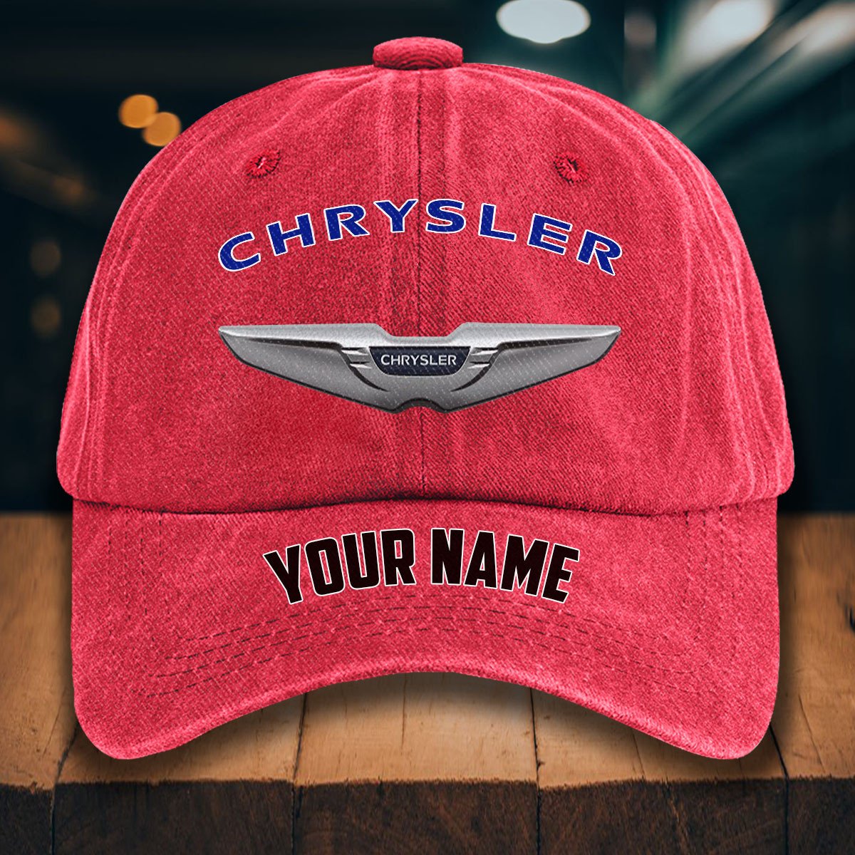 Chrysler Gewaschene Denim-Kappe – Bild 12