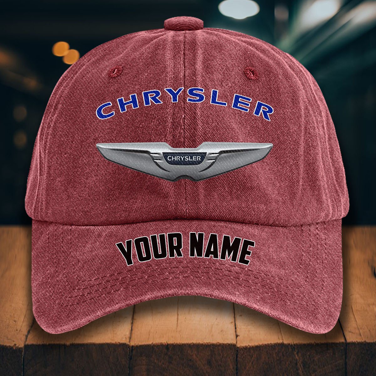 Chrysler Gewaschene Denim-Kappe – Bild 14