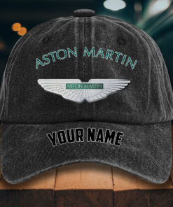 Aston Martin Gewaschene Denim-Kappe
