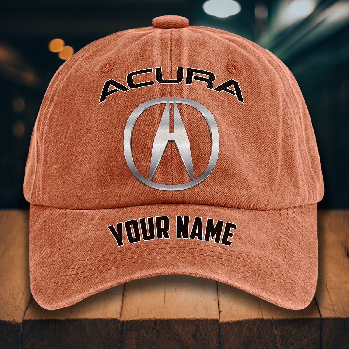 Acura Gewaschene Denim-Kappe – Bild 8