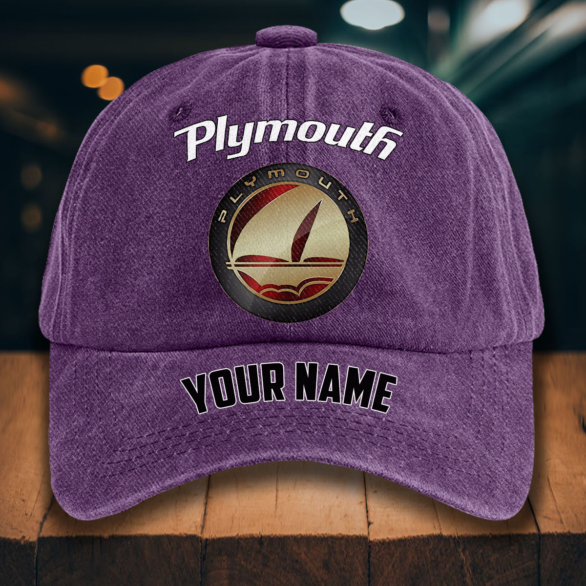 Plymouth Gewaschene Denim-Kappe – Bild 11