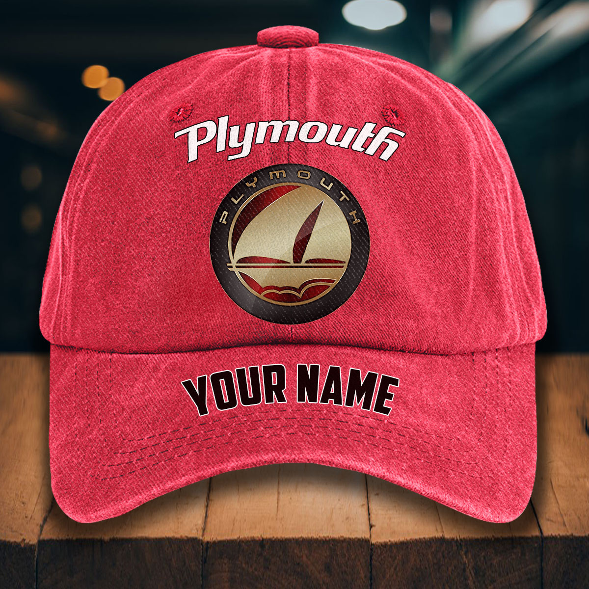 Plymouth Gewaschene Denim-Kappe – Bild 12