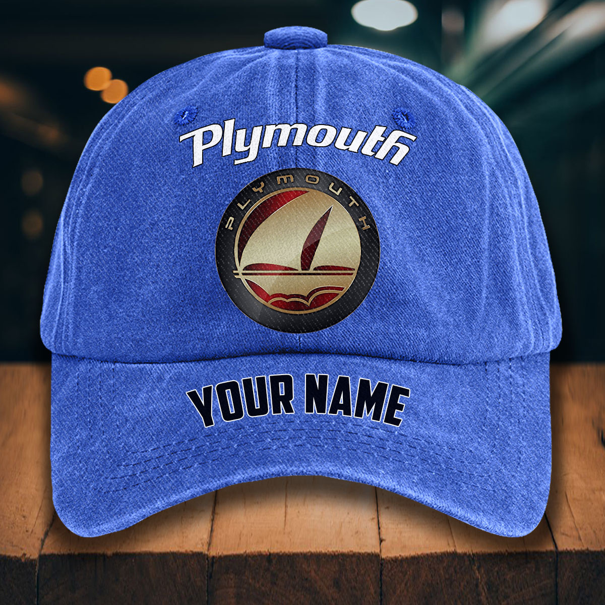 Plymouth Gewaschene Denim-Kappe – Bild 13