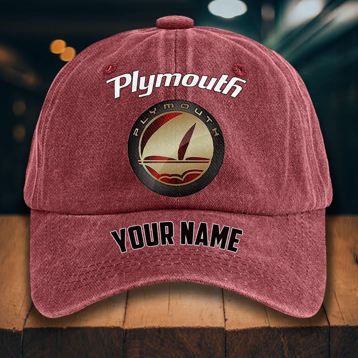 Plymouth Gewaschene Denim-Kappe – Bild 14