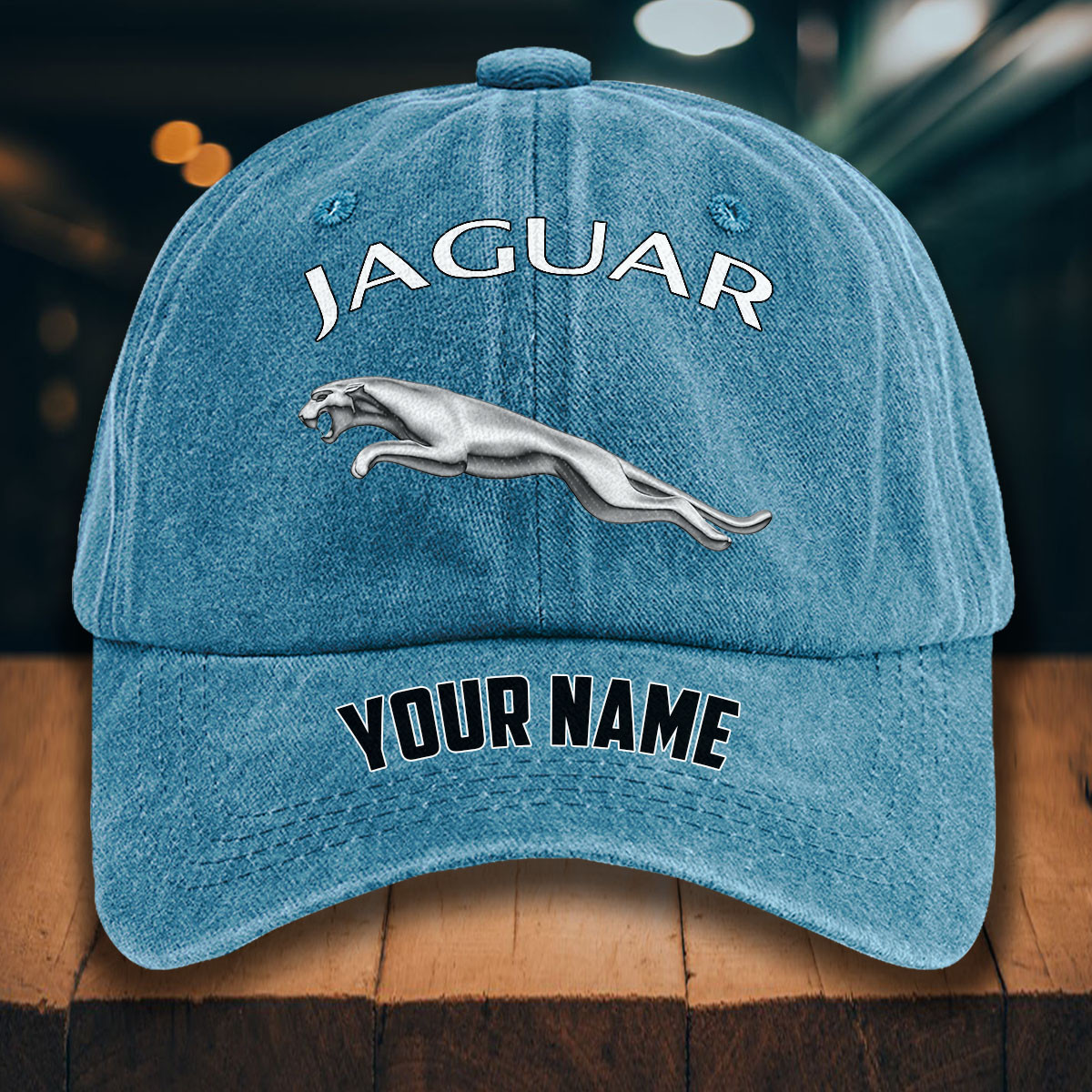 Jaguar Cars Gewaschene Denim-Kappe – Bild 2