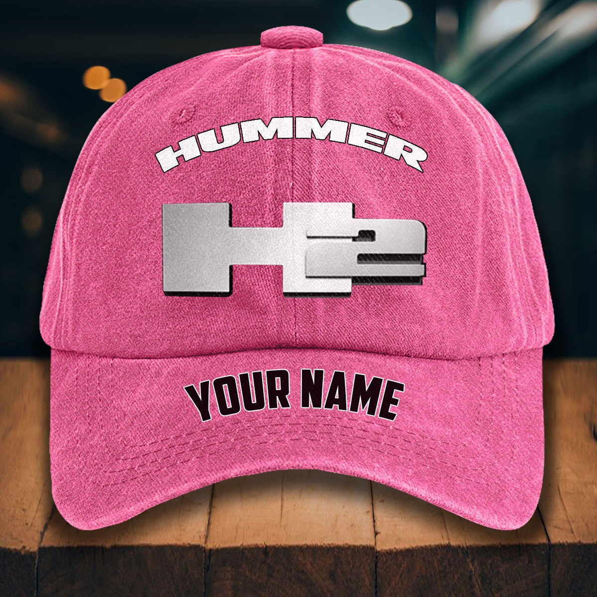 H2 Hummer Gewaschene Denim-Kappe – Bild 10