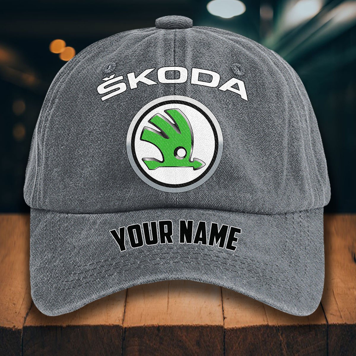 Skoda Auto Gewaschene Denim-Kappe – Bild 4