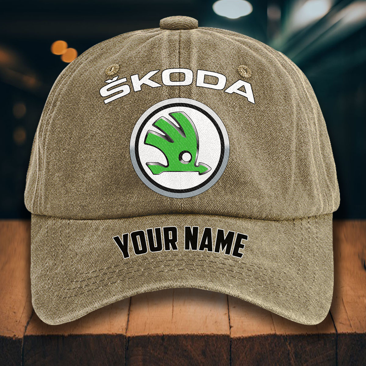 Skoda Auto Gewaschene Denim-Kappe – Bild 5