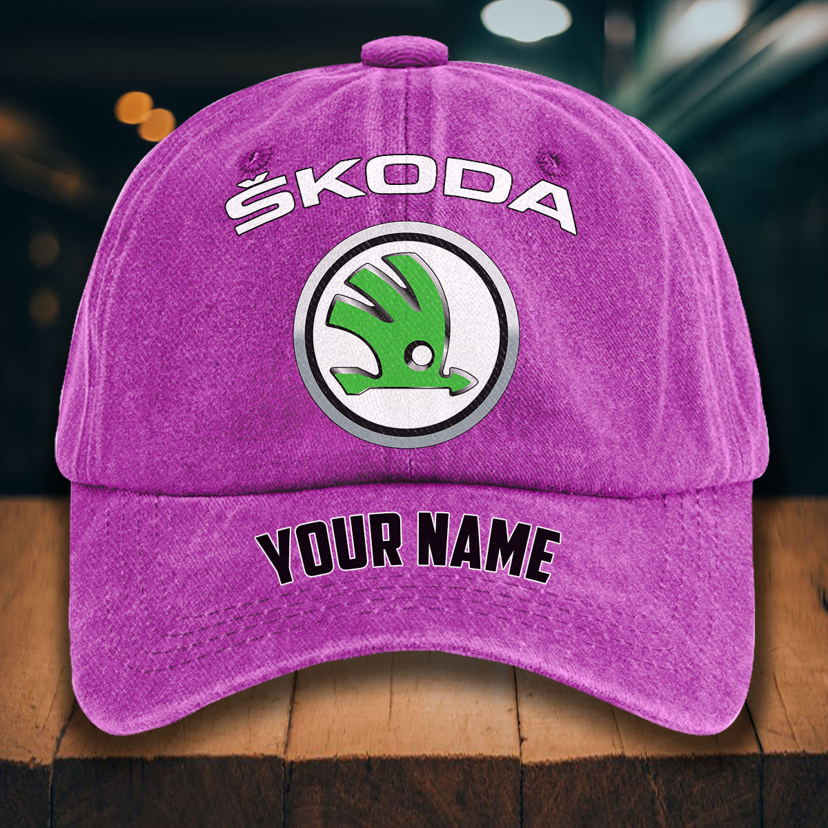 Skoda Auto Gewaschene Denim-Kappe – Bild 6